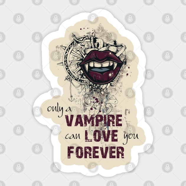 Vampire Love Sticker by Verboten